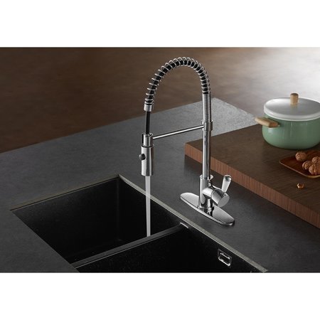 Gourmetier LS8771DPL Paris Single-Handle Pre-Rinse Kitchen Faucet, Polished Chrome LS8771DPL